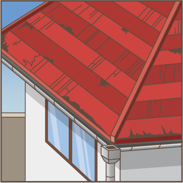 屋根を塗り替えて5年以上1度も点検していない
